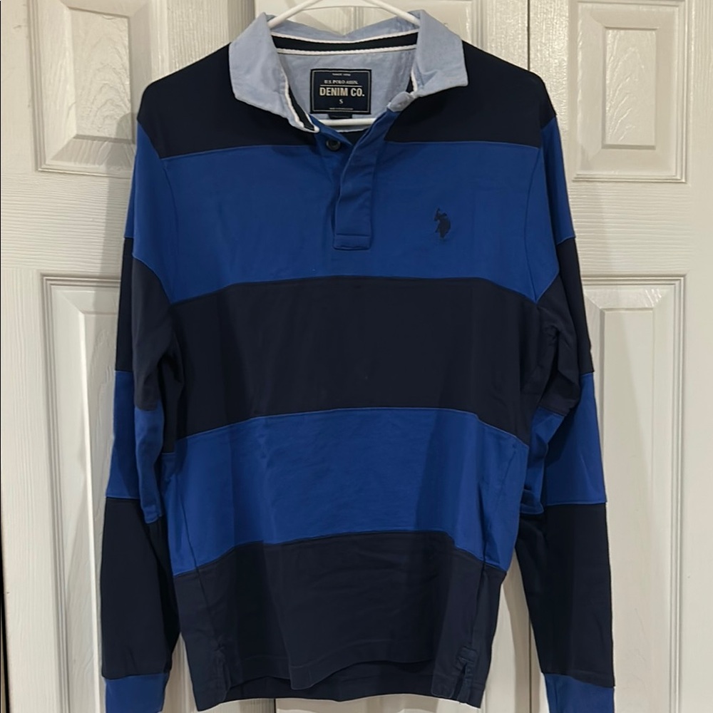 Denim&Co Men's Blue Striped Shirt